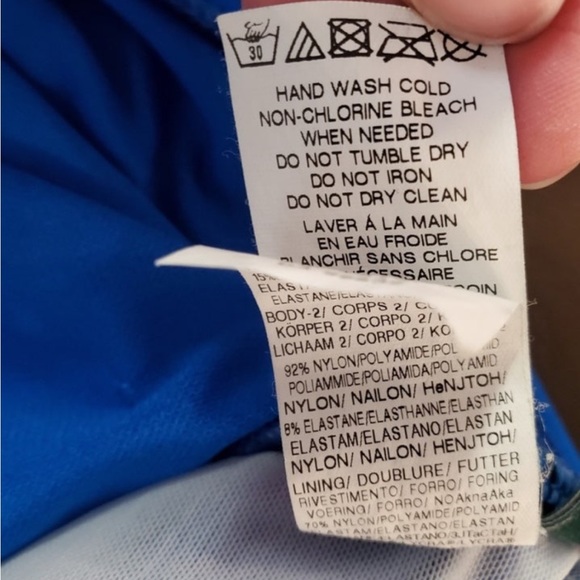 Lauren Ralph Lauren Royal Blue Halter Swimsuit 12 - Picture 5 of 5